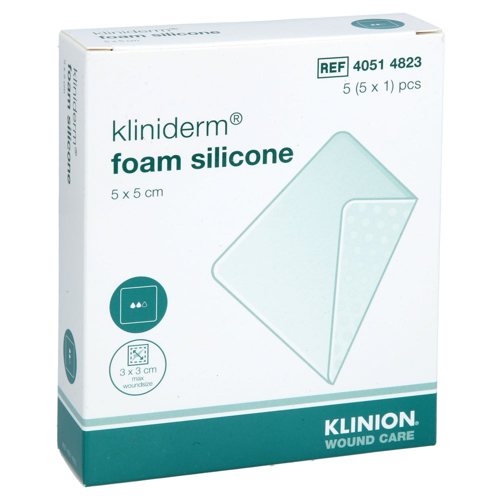 Schaumverband Silikon 5x5 Cm Ohne Kleberand 5 St