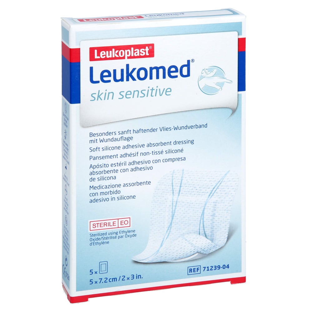Leukomed Skin Sensitive Steril 5x7,2 Cm 5 St