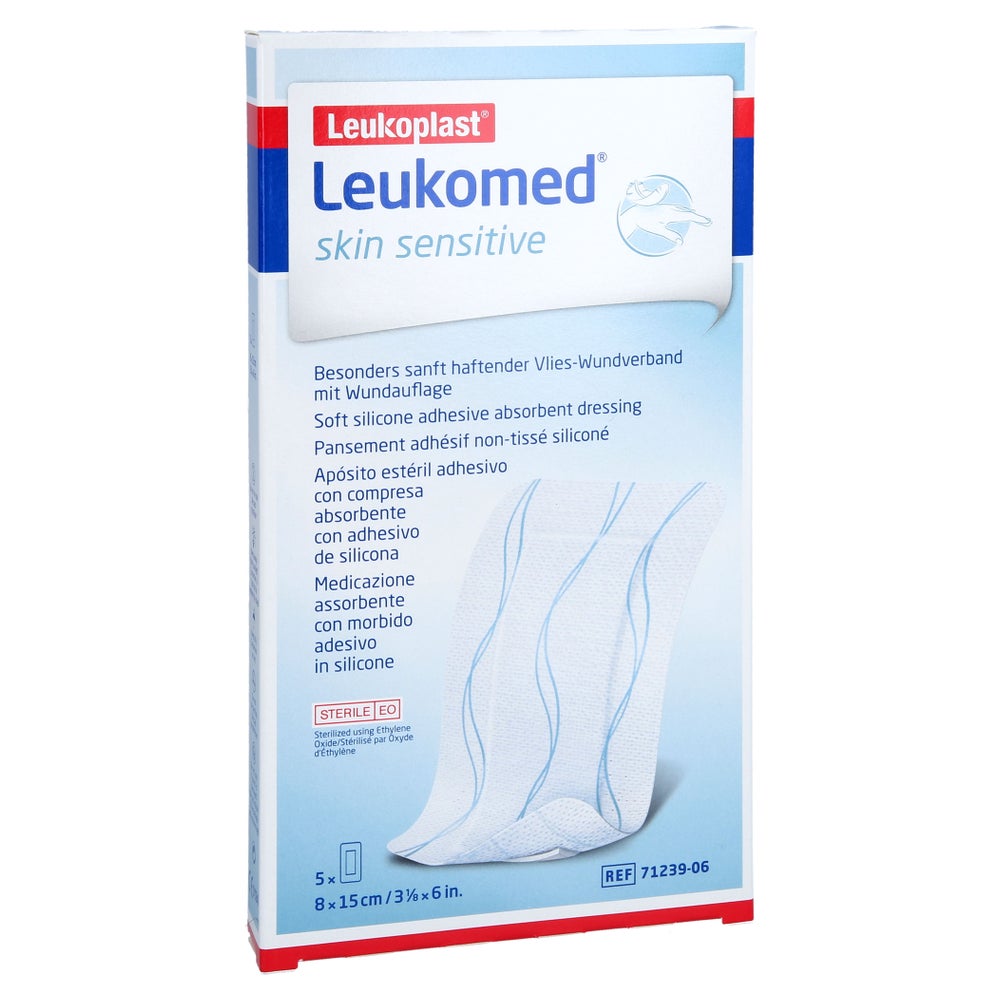 Leukomed skin Sensitive steril 8x15 cm 5 St
