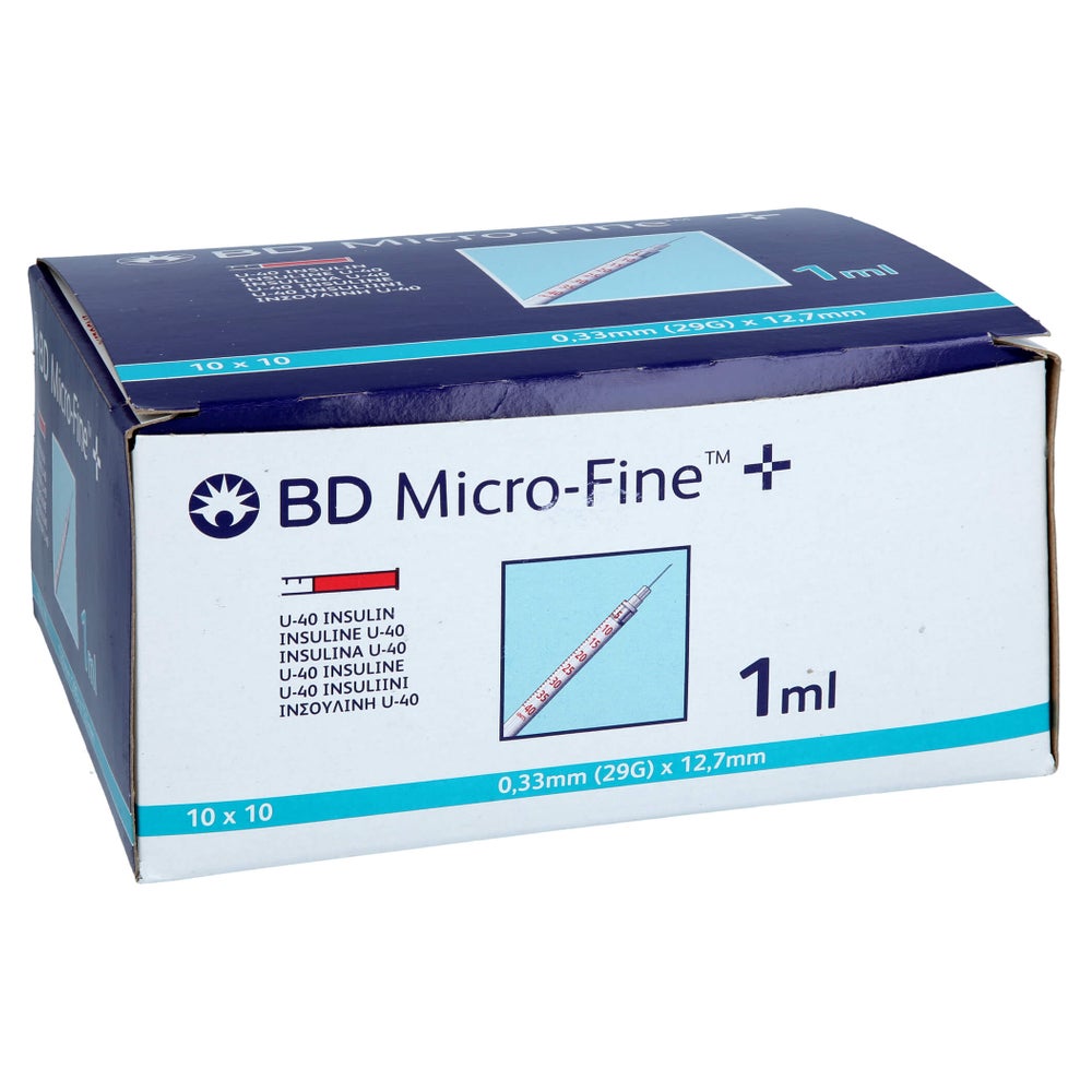 BD Micro-fine+ Insulinspr.1 ml U40 12,7 100X1 ml