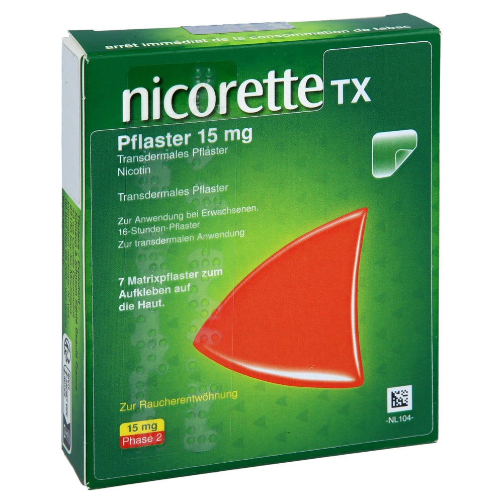 Nicorette TX Pflaster 15 mg - Reimport 7 St
