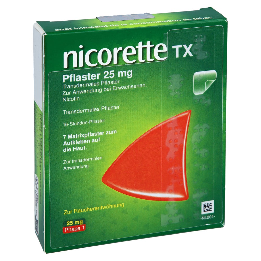 Nicorette TX Pflaster 25 mg Reimport - Reimport 7 St