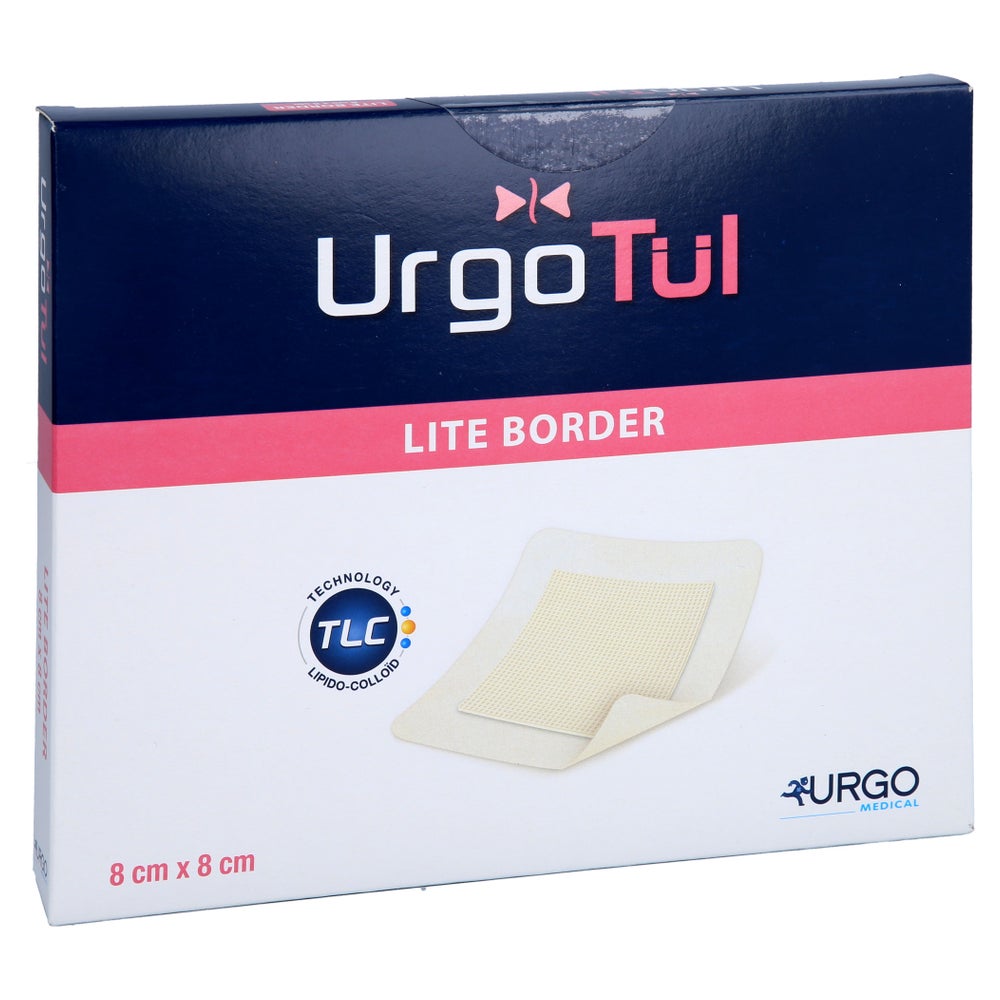 Urgotül Lite Border 8x8 cm Verband 10 St