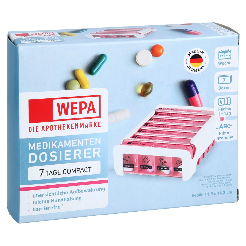 Wepa 7 Tage Compact Wochenmagazin Weiß/pink 1 St