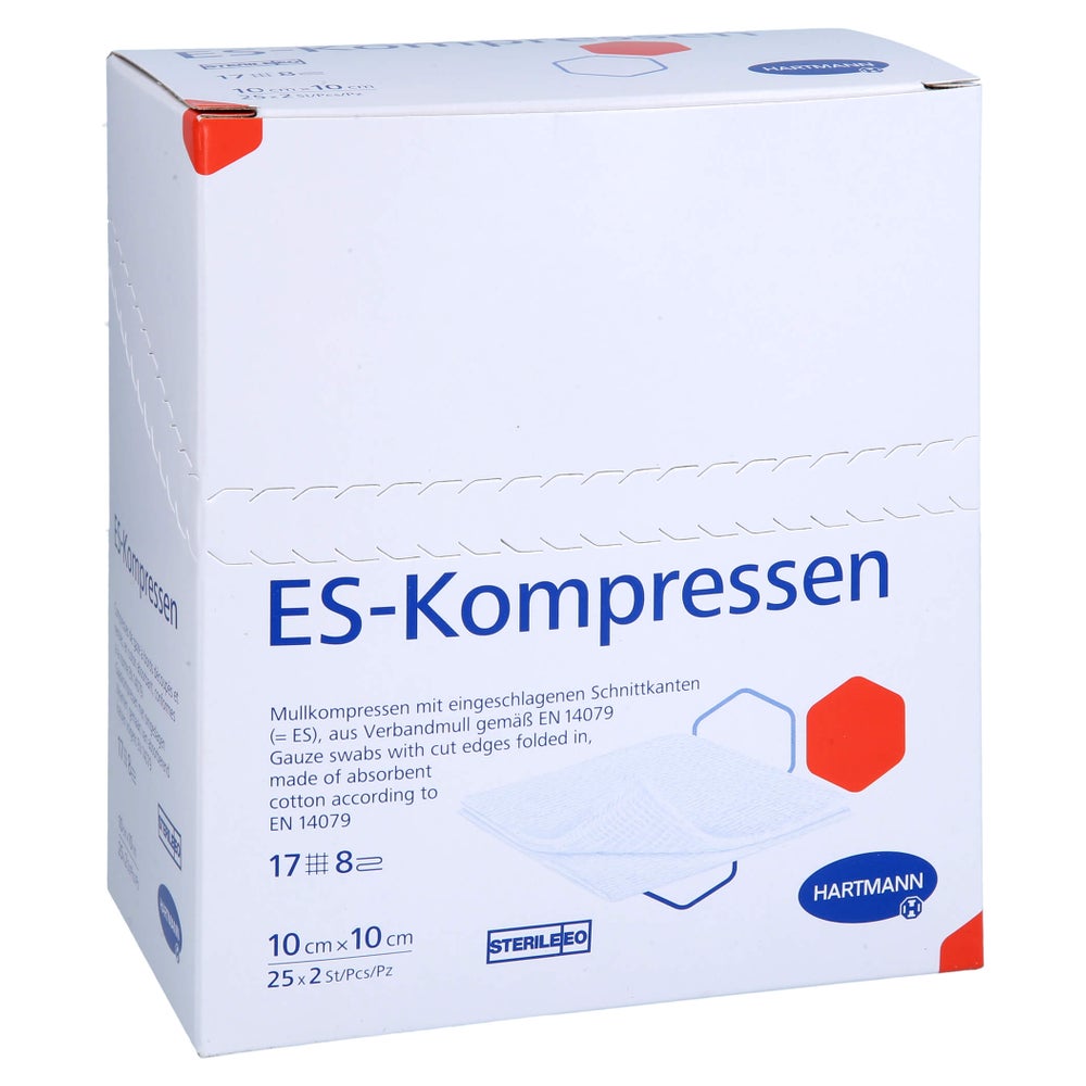 Es Kompressen Steril 10x10cm 8fach 25X2 St