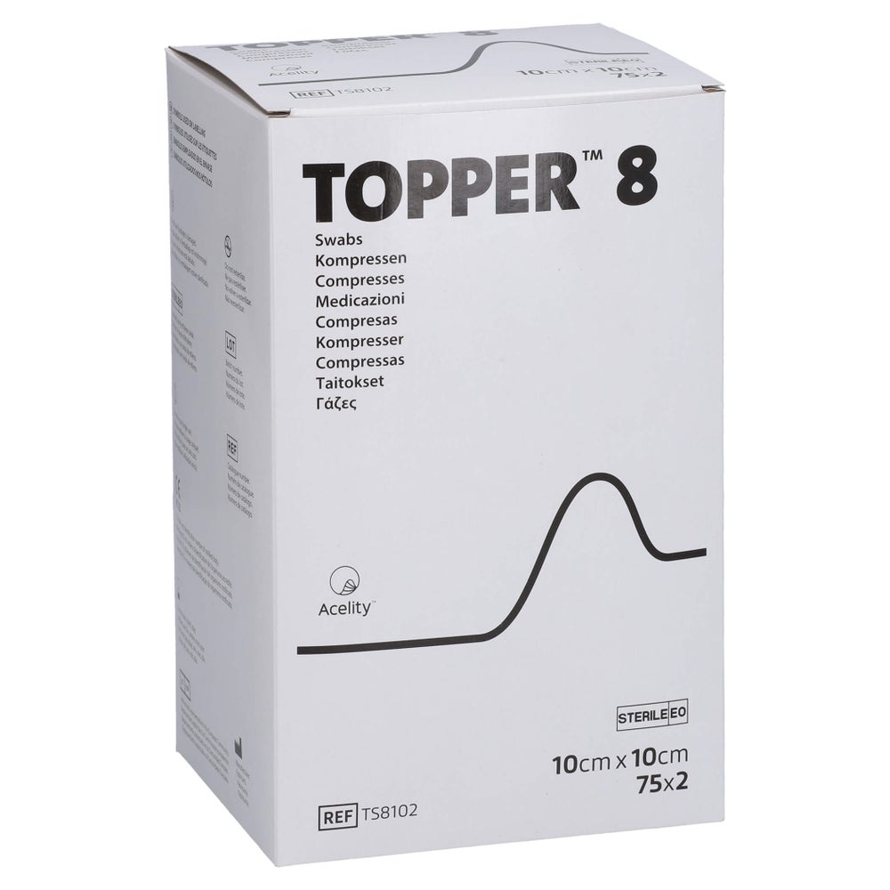 Topper 8 Kompr.10x10 cm steril 75X2 St