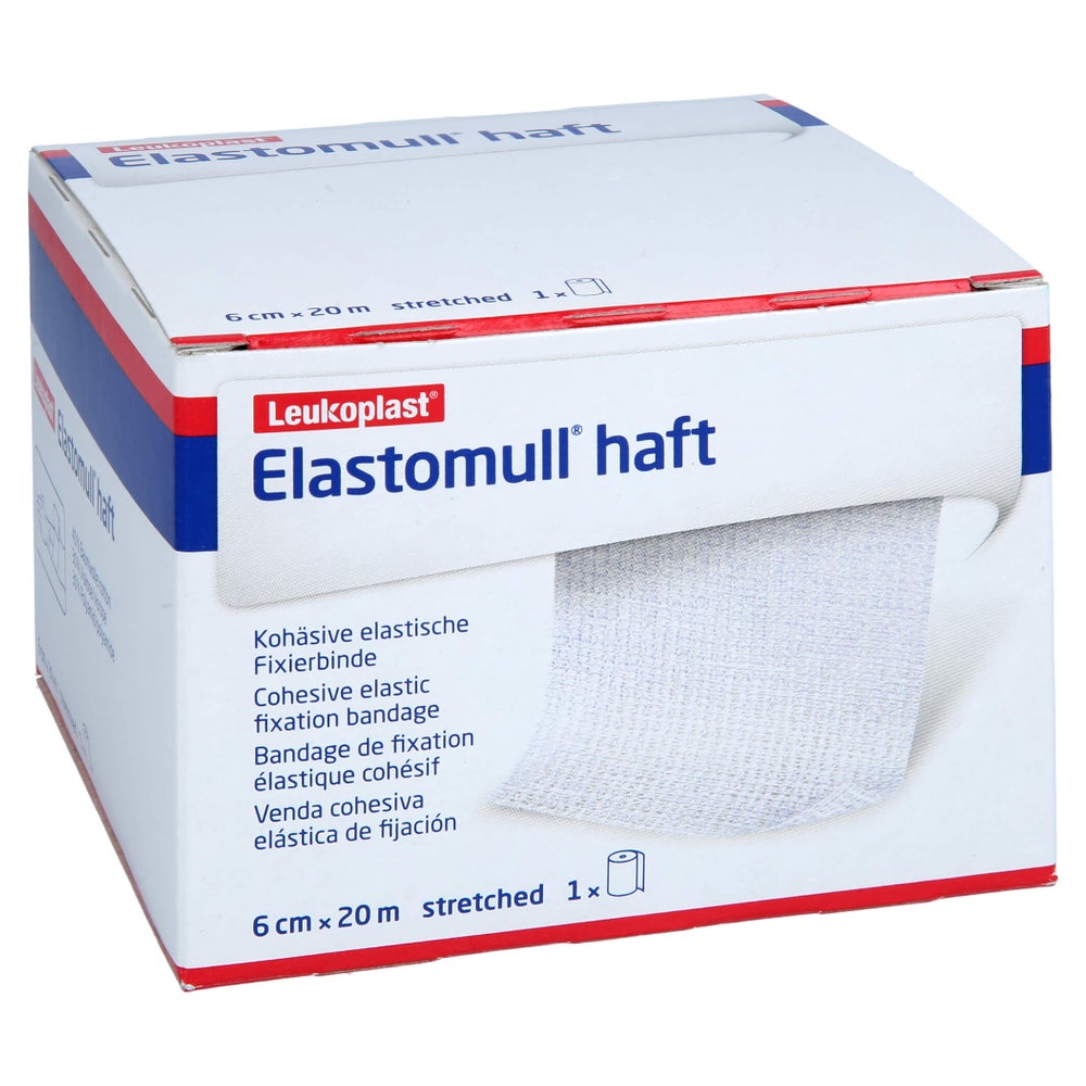 Elastomull haft 6 cmx20 m Fixierbinde 1 St