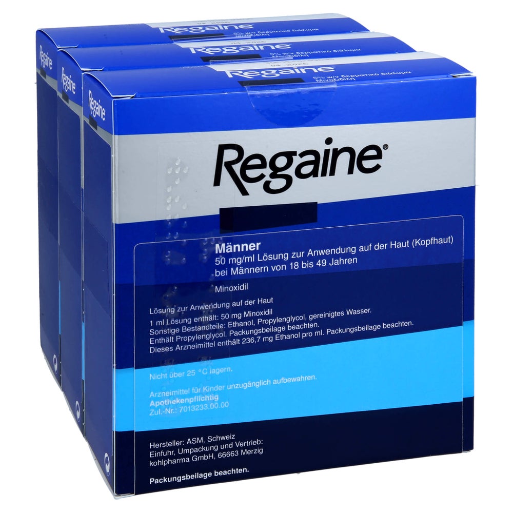 Regaine Männer 50 Mg/ml Lsg.z.anw.a.d.kopfhaut 3X60 ml