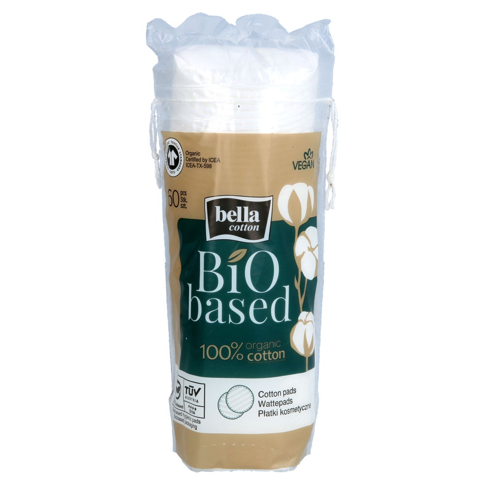 Bella Wattepads Cotton Bio based Duo 60 St