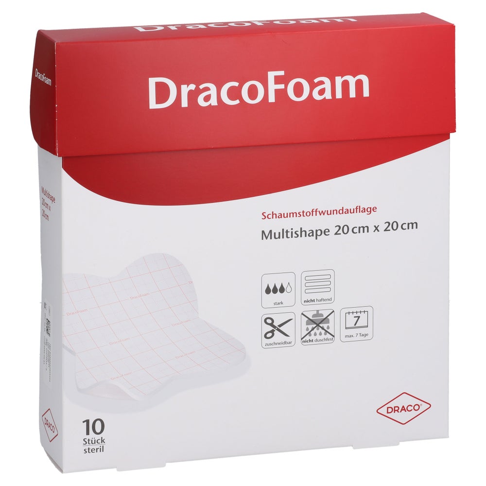 Dracofoam Schaumstoff Wundaufl.multishape 20x20 Cm 10 St