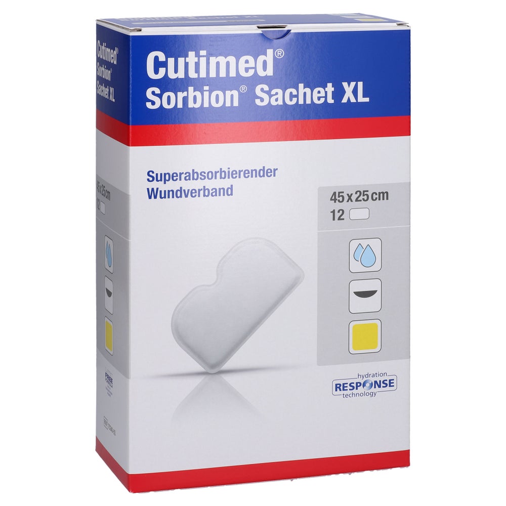 Cutimed Sorbion Sachet Xl Wundauflage 25x45 Cm 12 St
