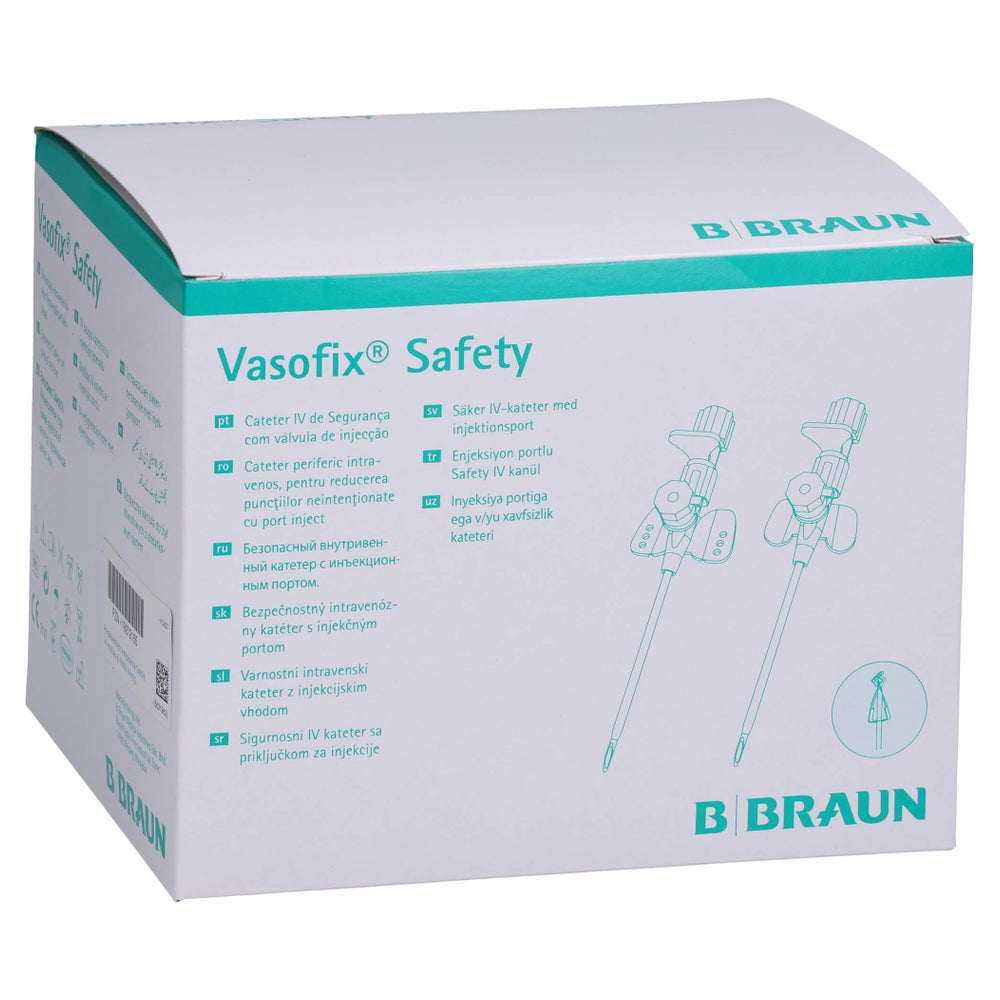 Vasofix Safety Kanüle 22 G 0.9x25 Mm Pur Blau 50 St