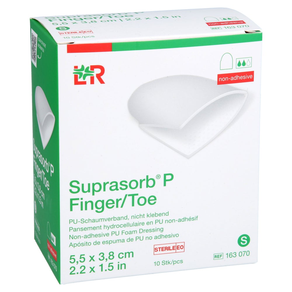 Suprasorb P Finger/toe Pu-schaumverb.steril Gr.s 10 St