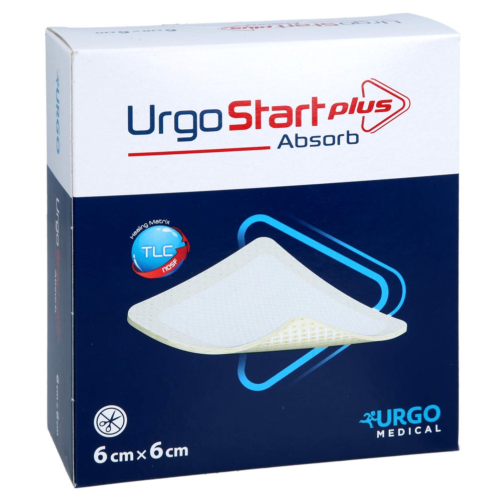 Urgostart Plus Absorb 6x6 Cm Wundauflage 10 St