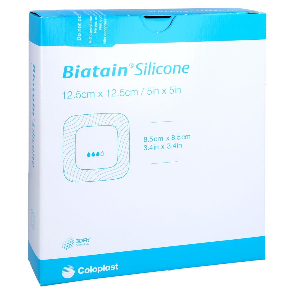 Biatain Silicone Schaumverband 12,5x12,5 Cm 10 St