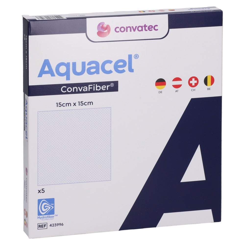 Aquacel Convafiber 15x15 Cm Verband 5 St