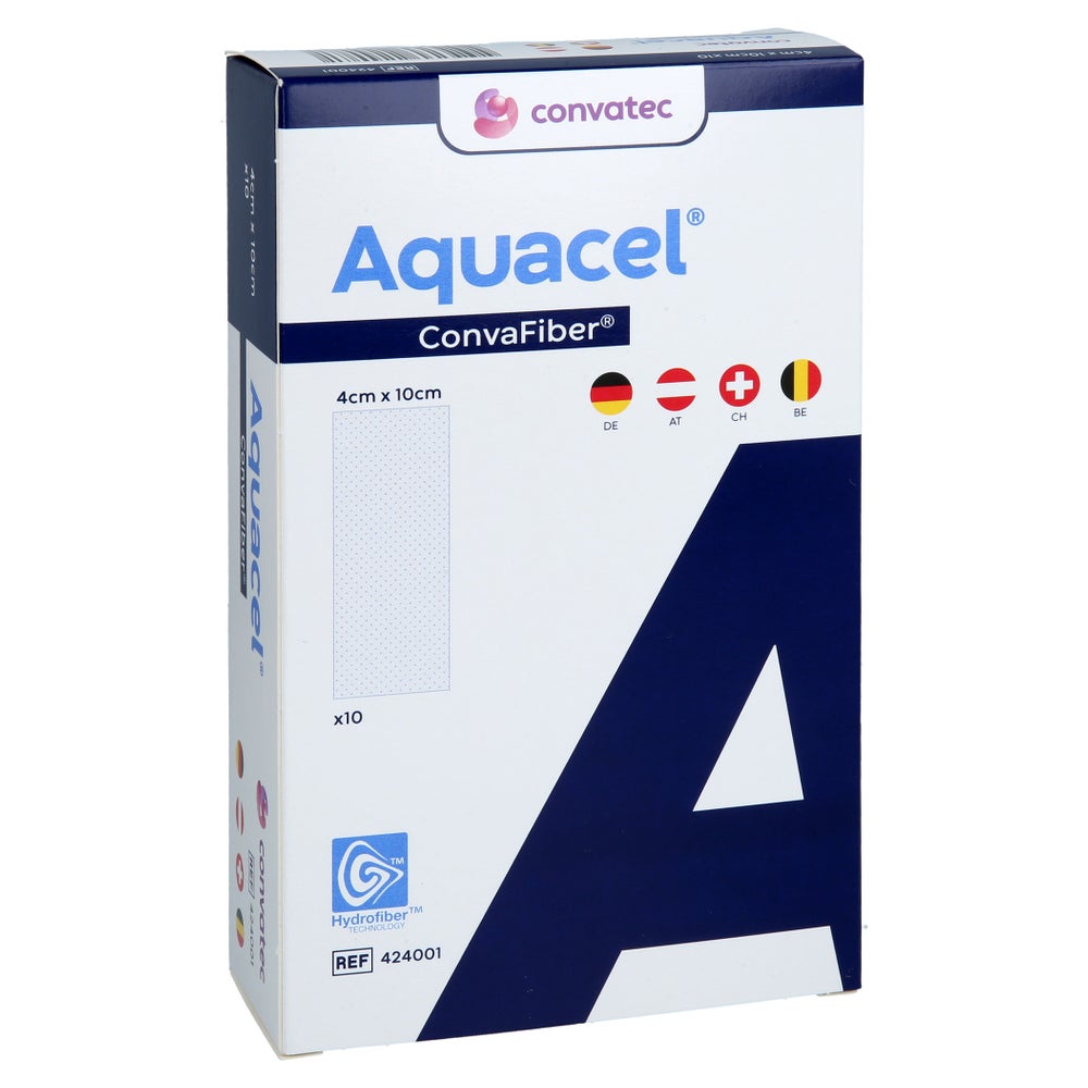 Aquacel Convafiber 4x10 Cm Verband 10 St