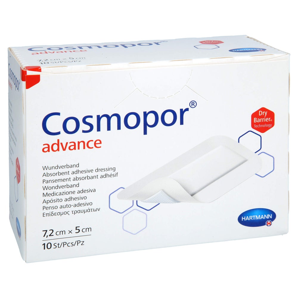 Cosmopor Advance Wundverband 5x7,2 Cm 10 St
