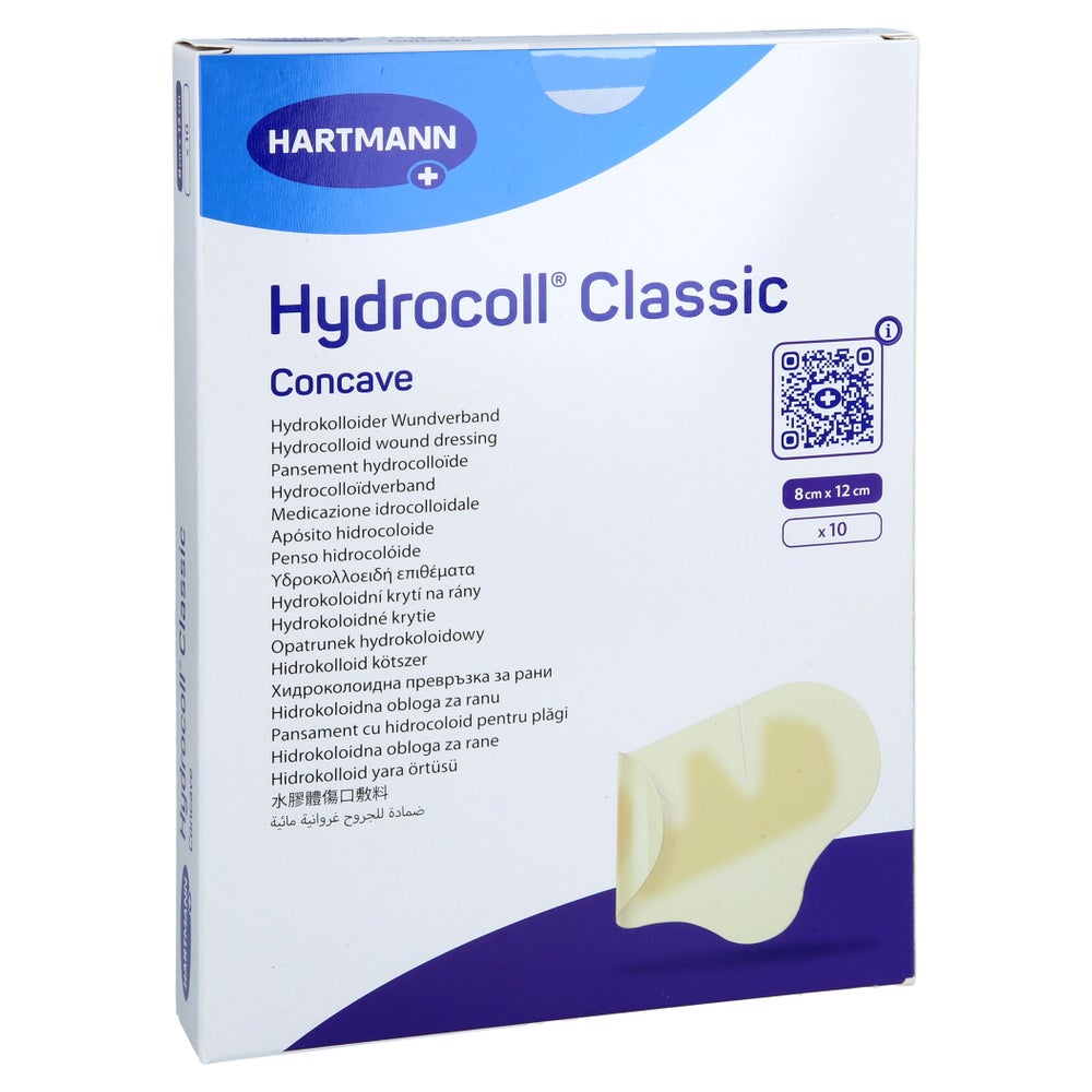 Hydrocoll Classic Concave Wundverband 8x12 Cm 10 St
