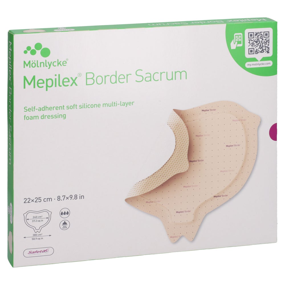 Mepilex Border Sacrum Schaumverb.22x25 Cm Steril 5 St