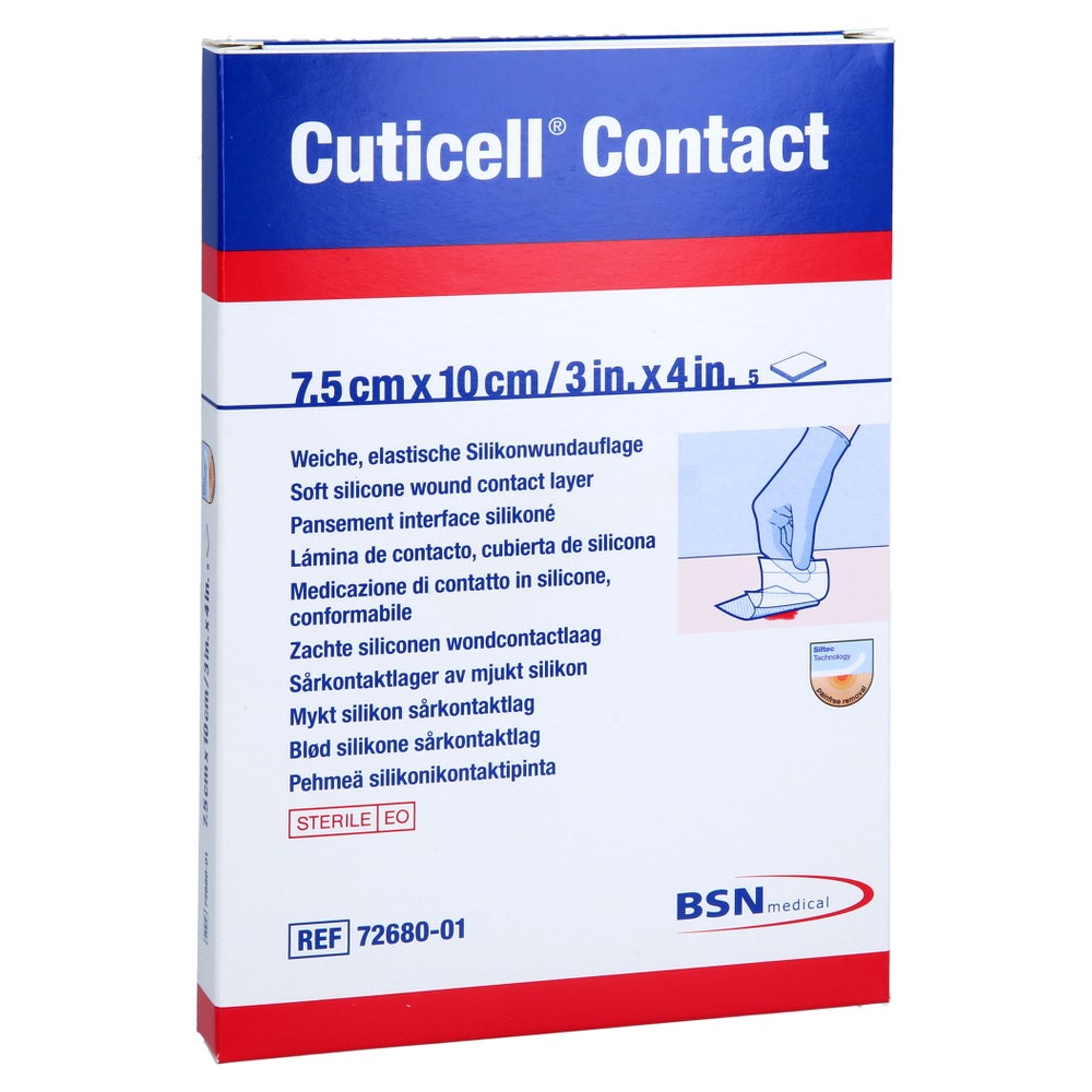 Cuticell Contact 7,5x10 Cm Verband 5 St