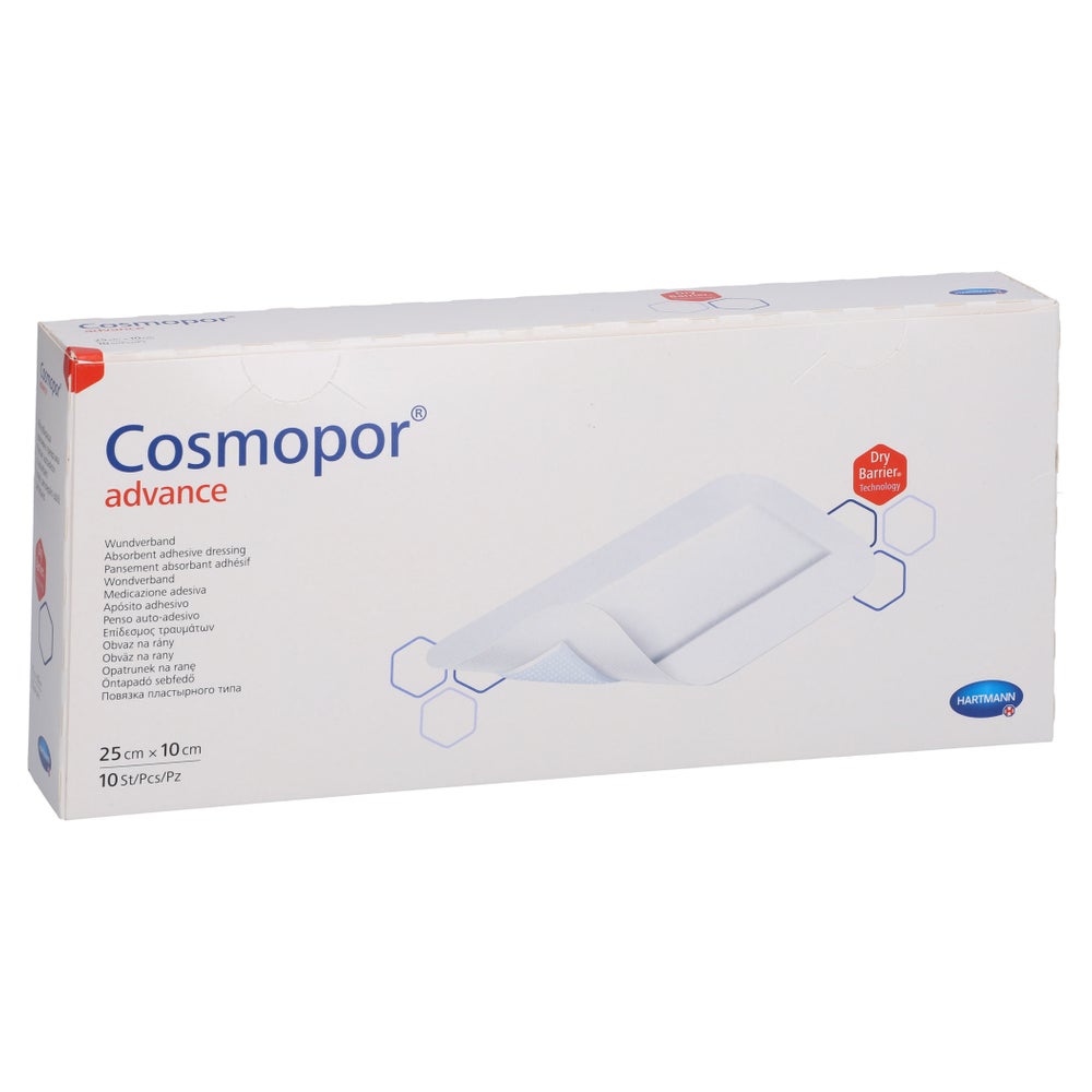 Cosmopor Advance Wundverband 10x25 Cm 10 St