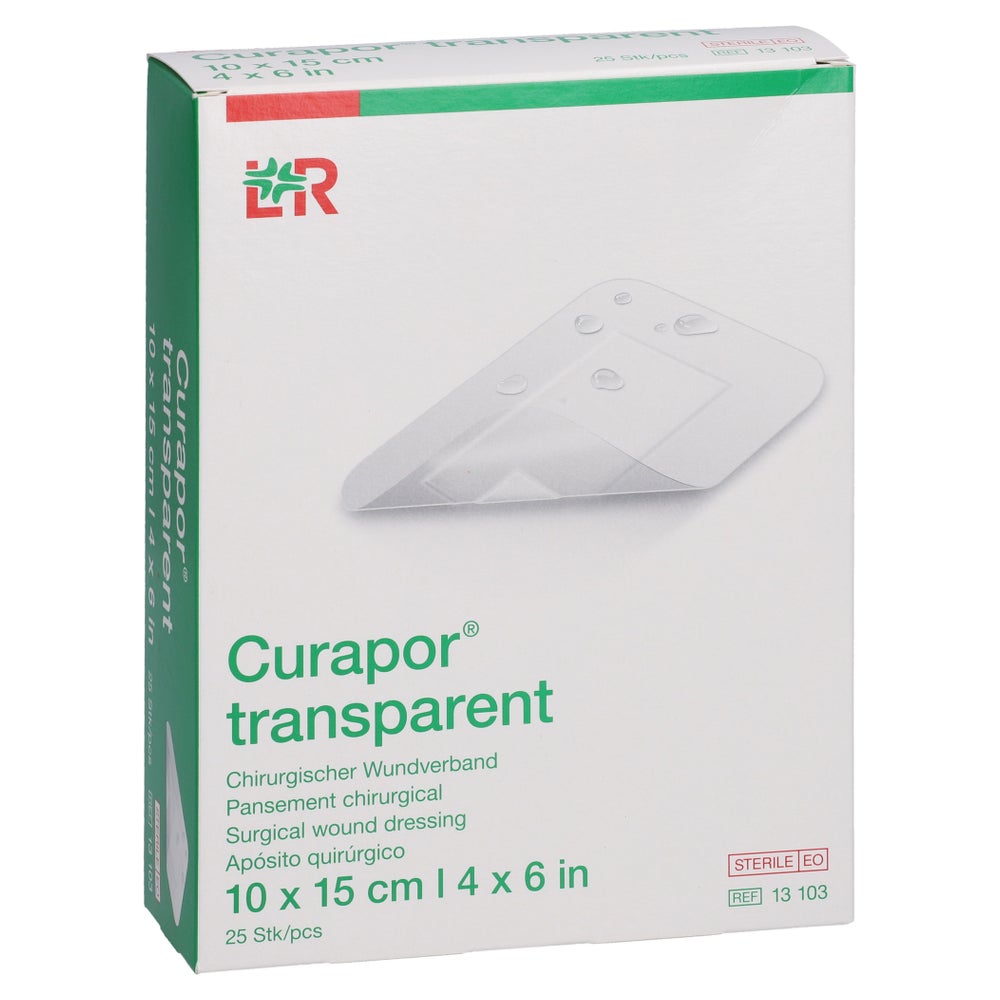 Curapor Wundverband Steril Transparent 10x15 Cm 25 St