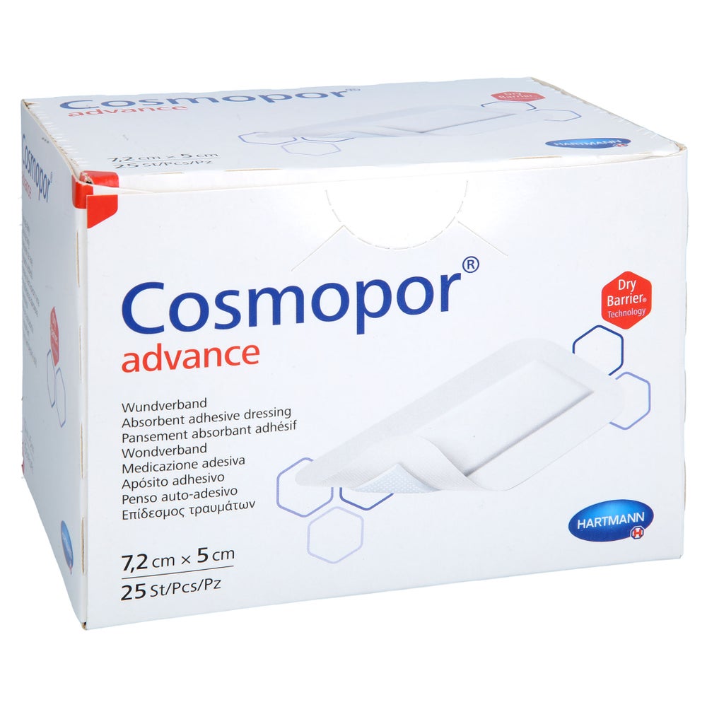 Cosmopor Advance Wundverband 5x7,2 Cm 25 St