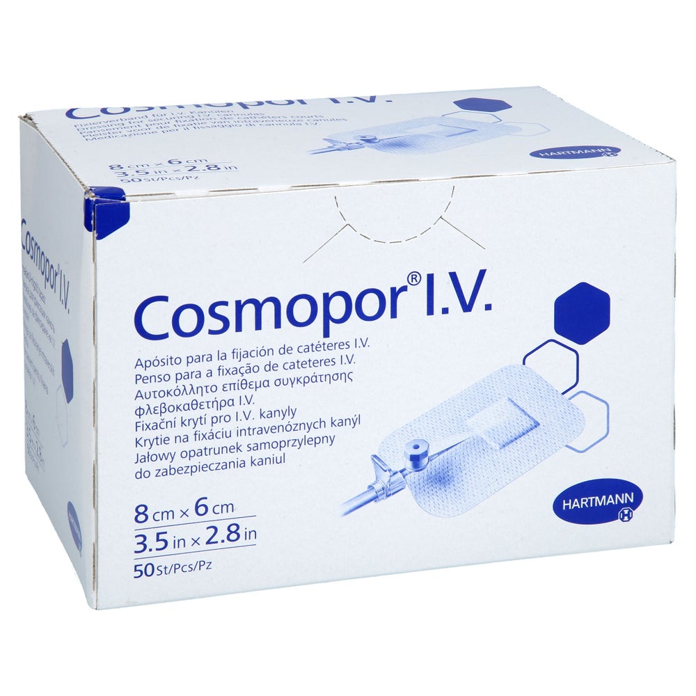 Cosmopor I.v. Kanülenfixierverband 6x8 Cm 50 St