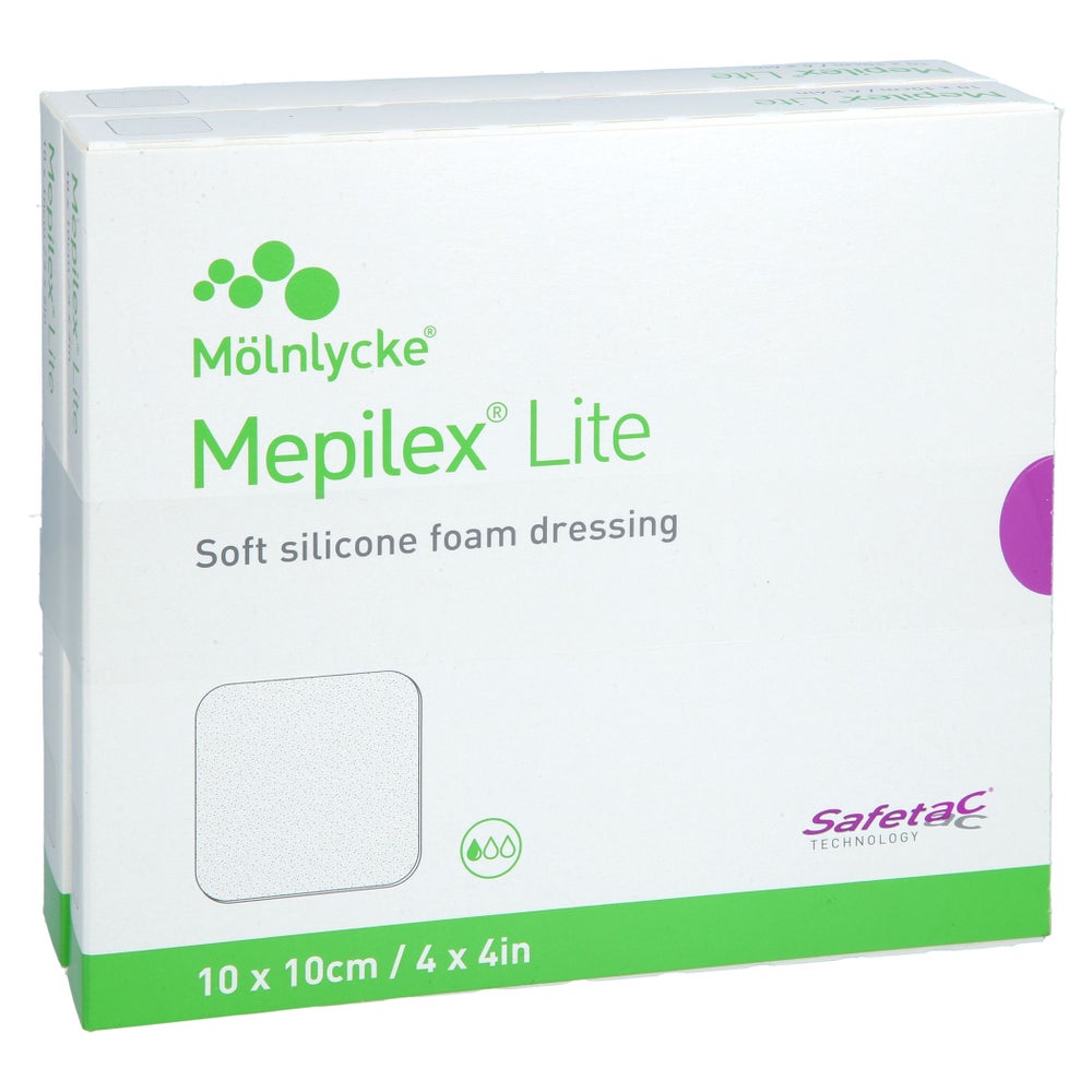 Mepilex Lite Schaumverband 10x10 Cm Steril 10 St