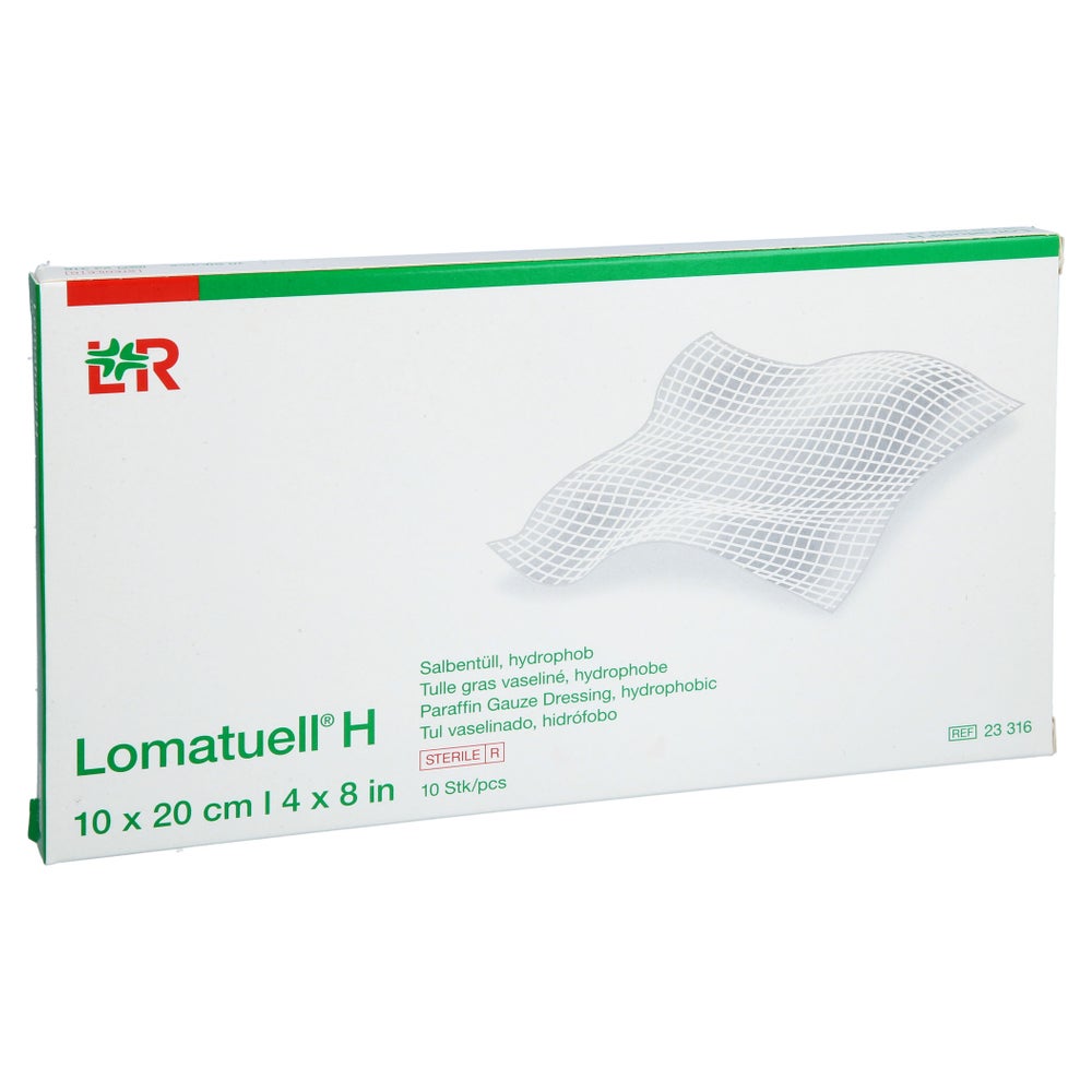 Lomatuell H Salbentüll 10x20 Cm Steril 10 St