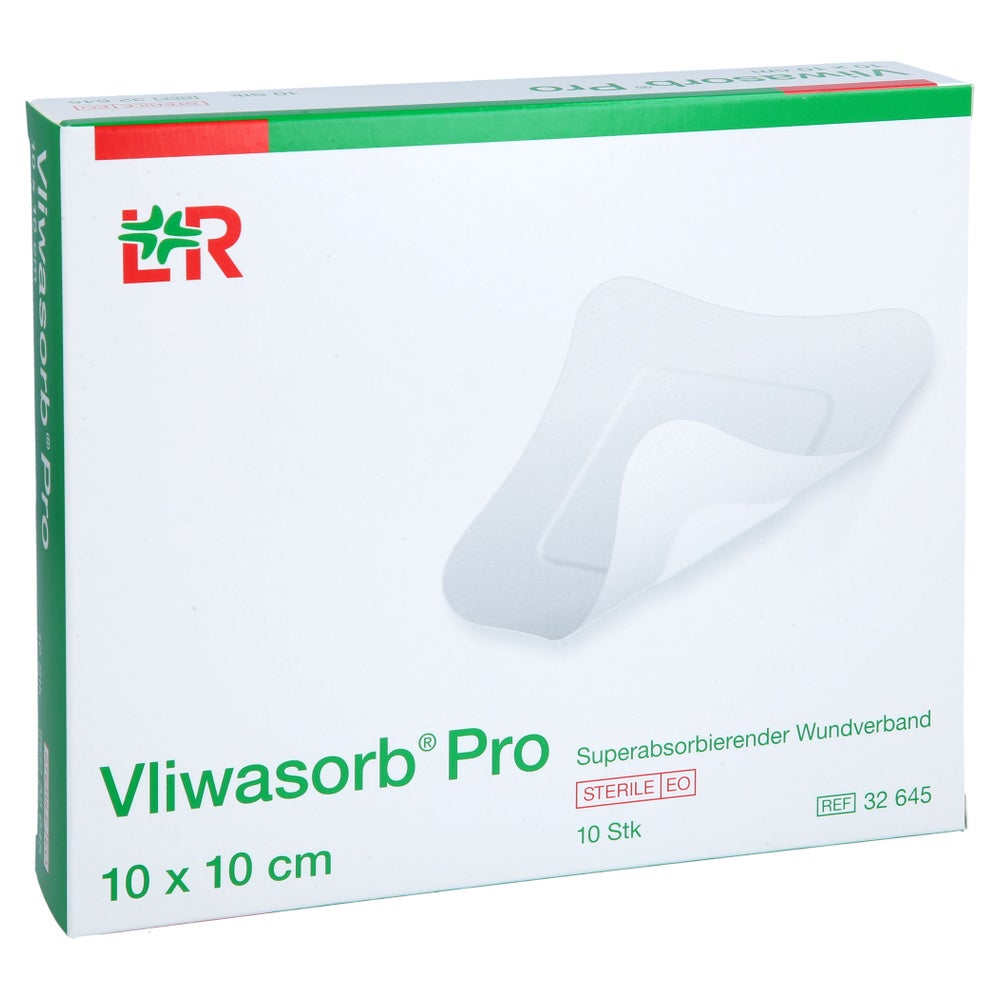 Vliwasorb Pro Superabsorb.komp.steril 10x10 Cm 10 St