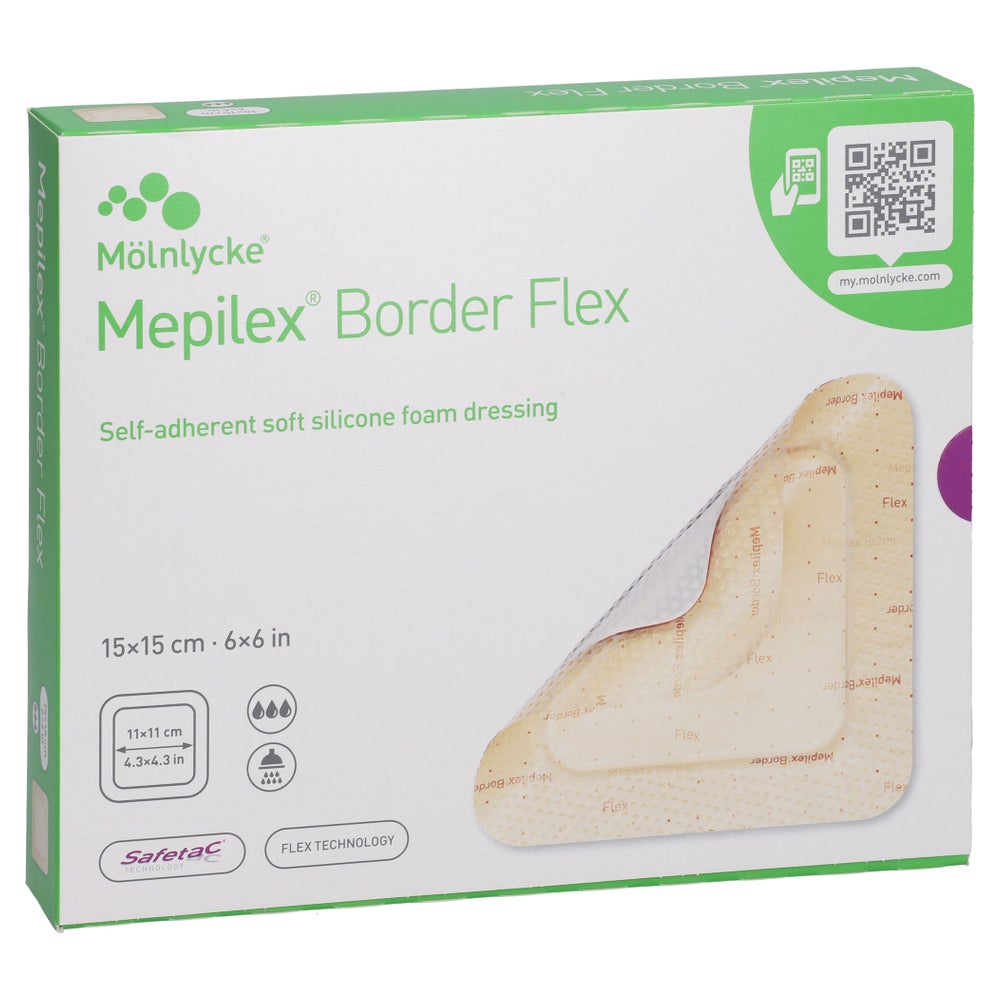 Mepilex Border Flex Schaumverb.haft.15x15 Cm 10 St