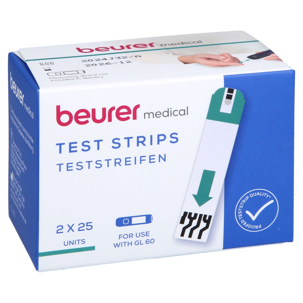 Beurer Gl60 Blutzucker-teststreifen 2X25 St