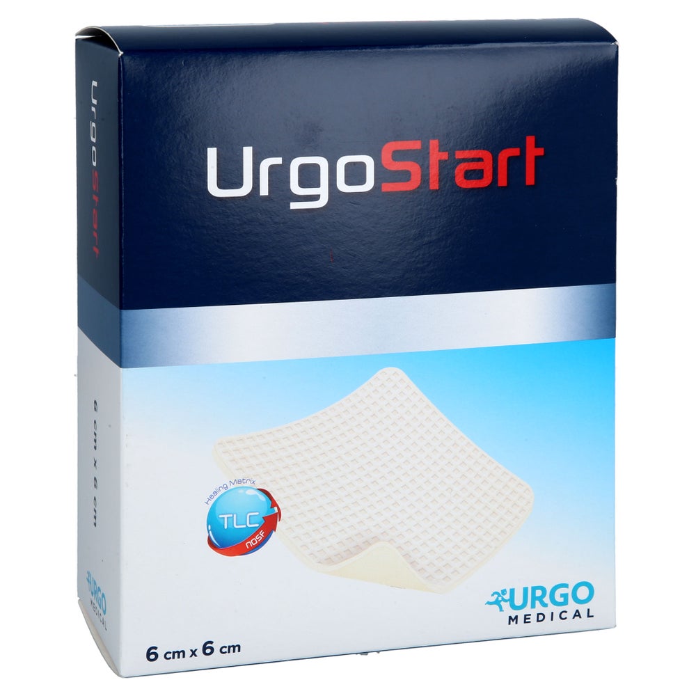 Urgostart 6x6 Cm Schaumstoffwundverband 10 St