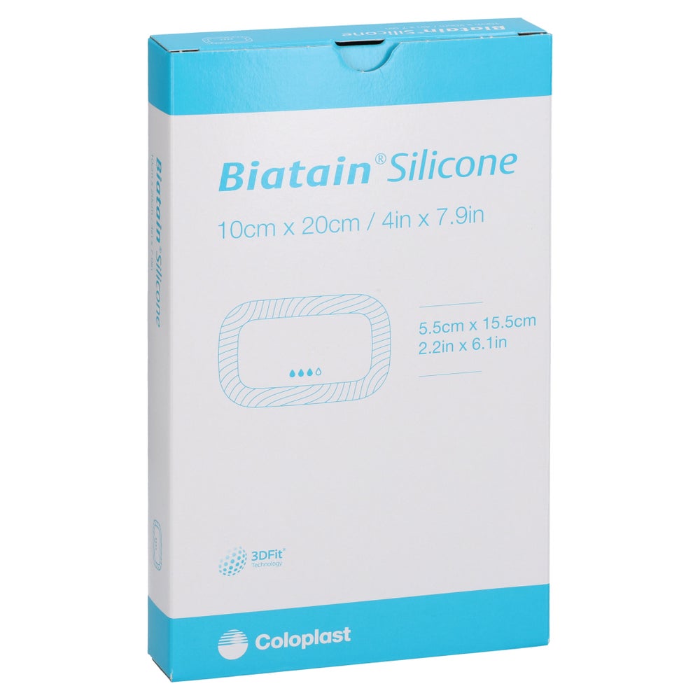 Biatain Silicone Schaumverband 10x20 Cm 5 St