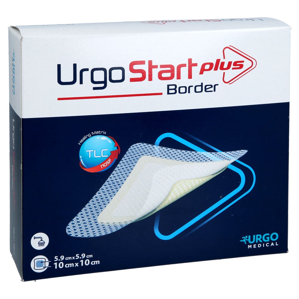 Urgostart Plus Border 10x10 Cm Wundverband 10 St