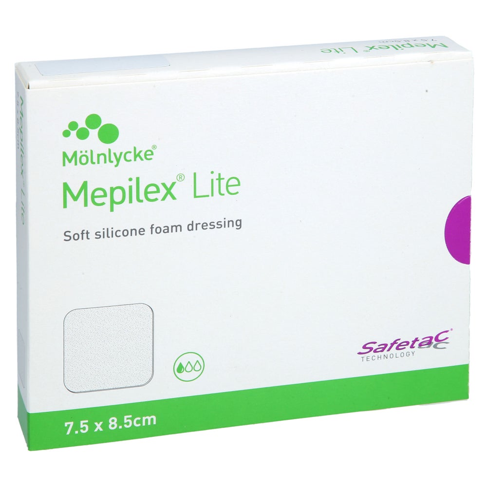 Mepilex Lite Schaumverband 7,5x8,5 Cm Steril 5 St
