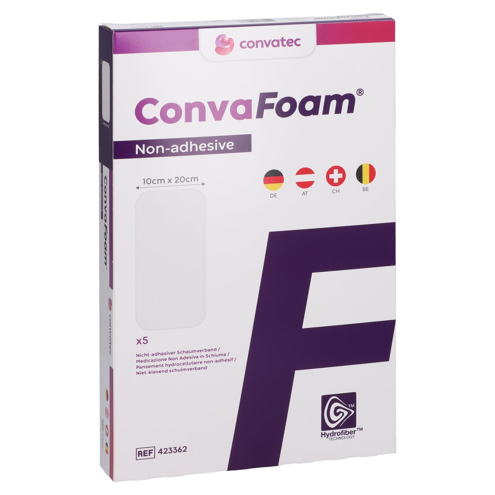 Convafoam Schaumverband Nicht-adhäsiv 10x20 Cm 5 St