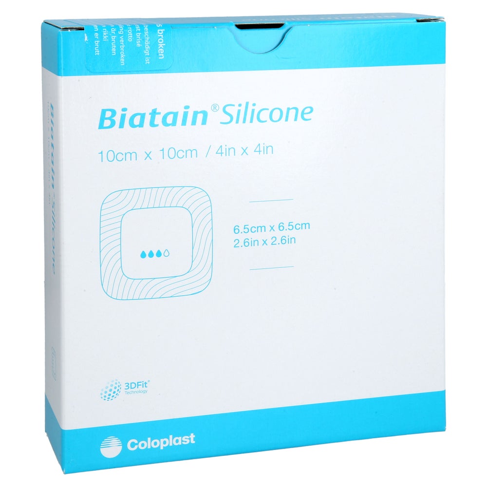 Biatain Silicone Schaumverband 10x10 Cm 10 St