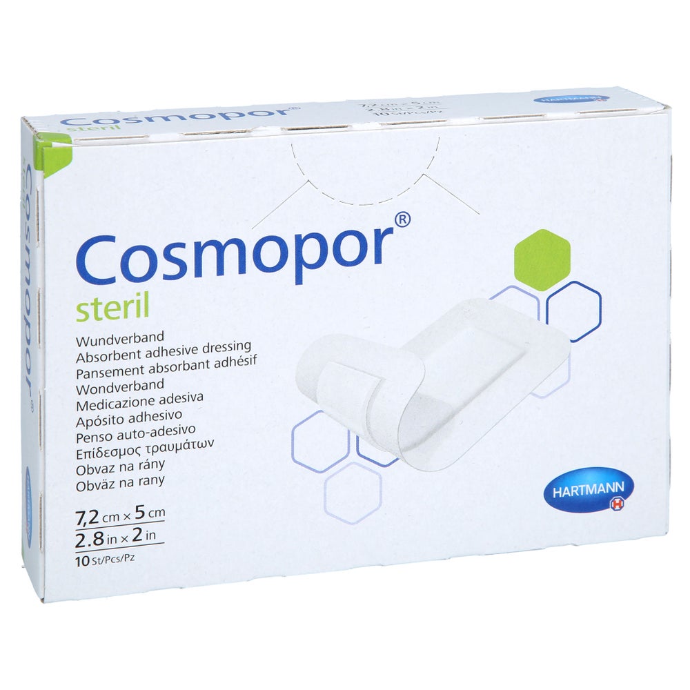 Cosmopor Steril Wundverband 5x7,2 Cm 10 St