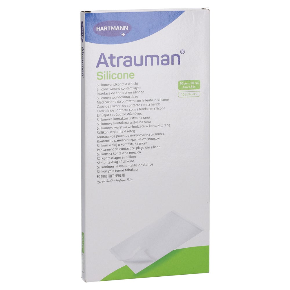 Atrauman Silicone Steril 10x20 Cm Kompressen 10 St