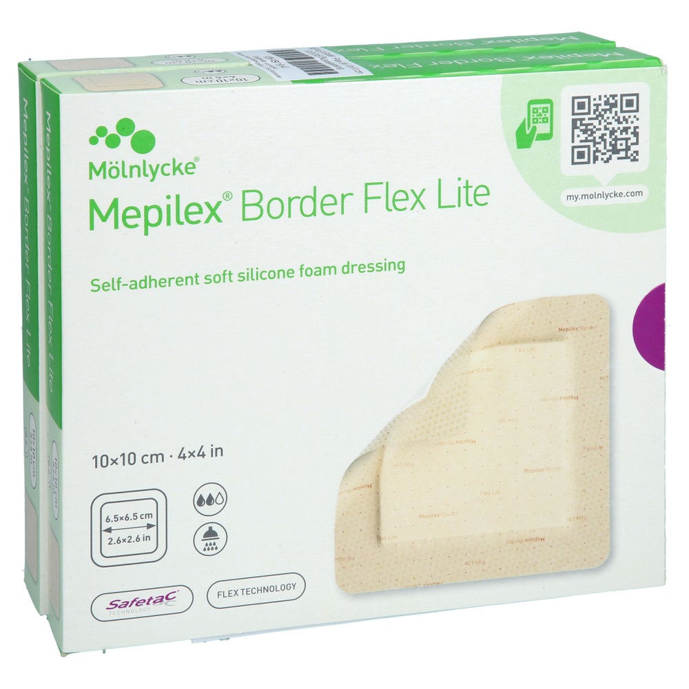 Mepilex Border Flex Lite Schaumverband 10x10 Cm 10 St
