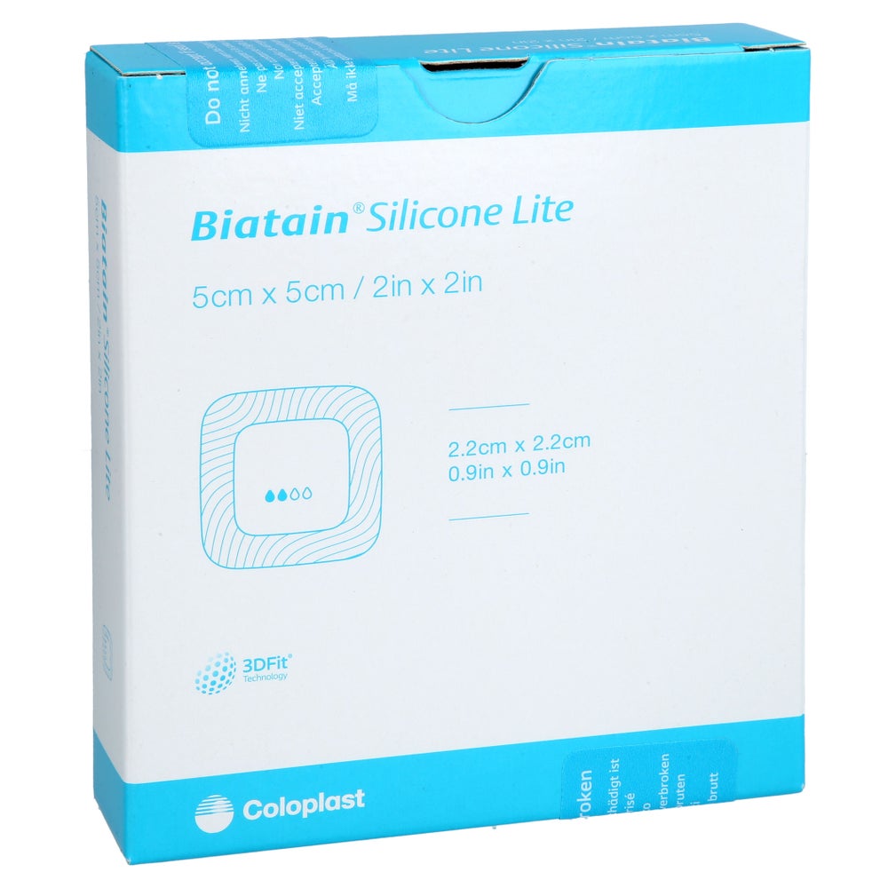 Biatain Silicone Lite Schaumverband 5x5 Cm 5 St