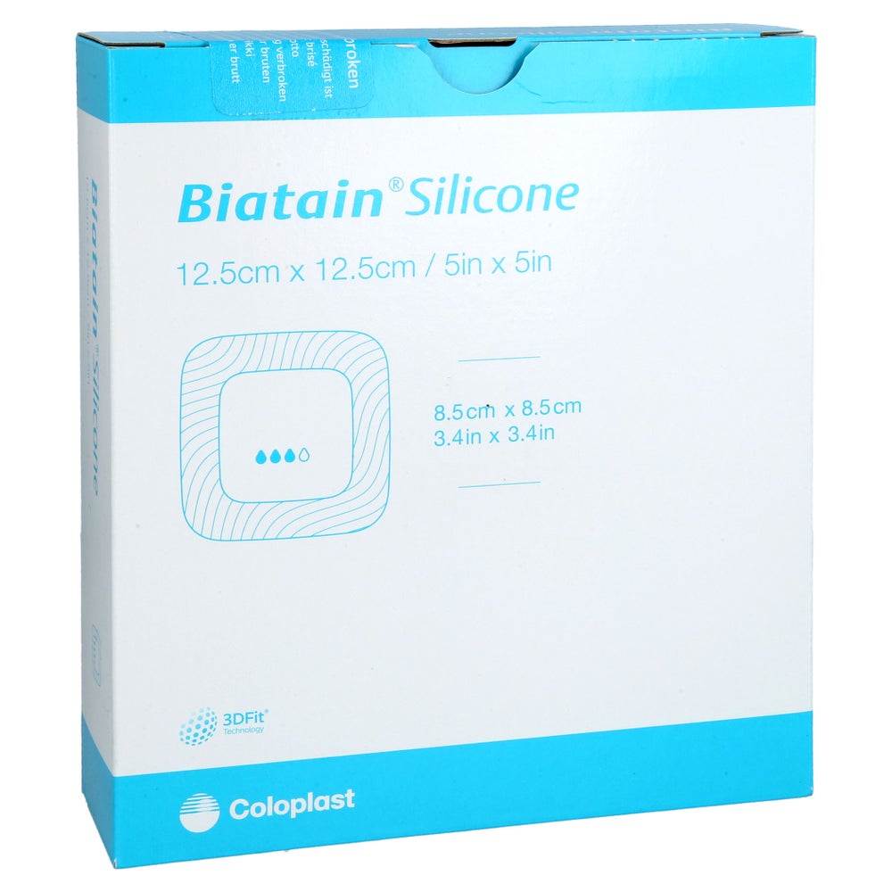 Biatain Silicone Schaumverband 12,5x12,5 Cm 10 St