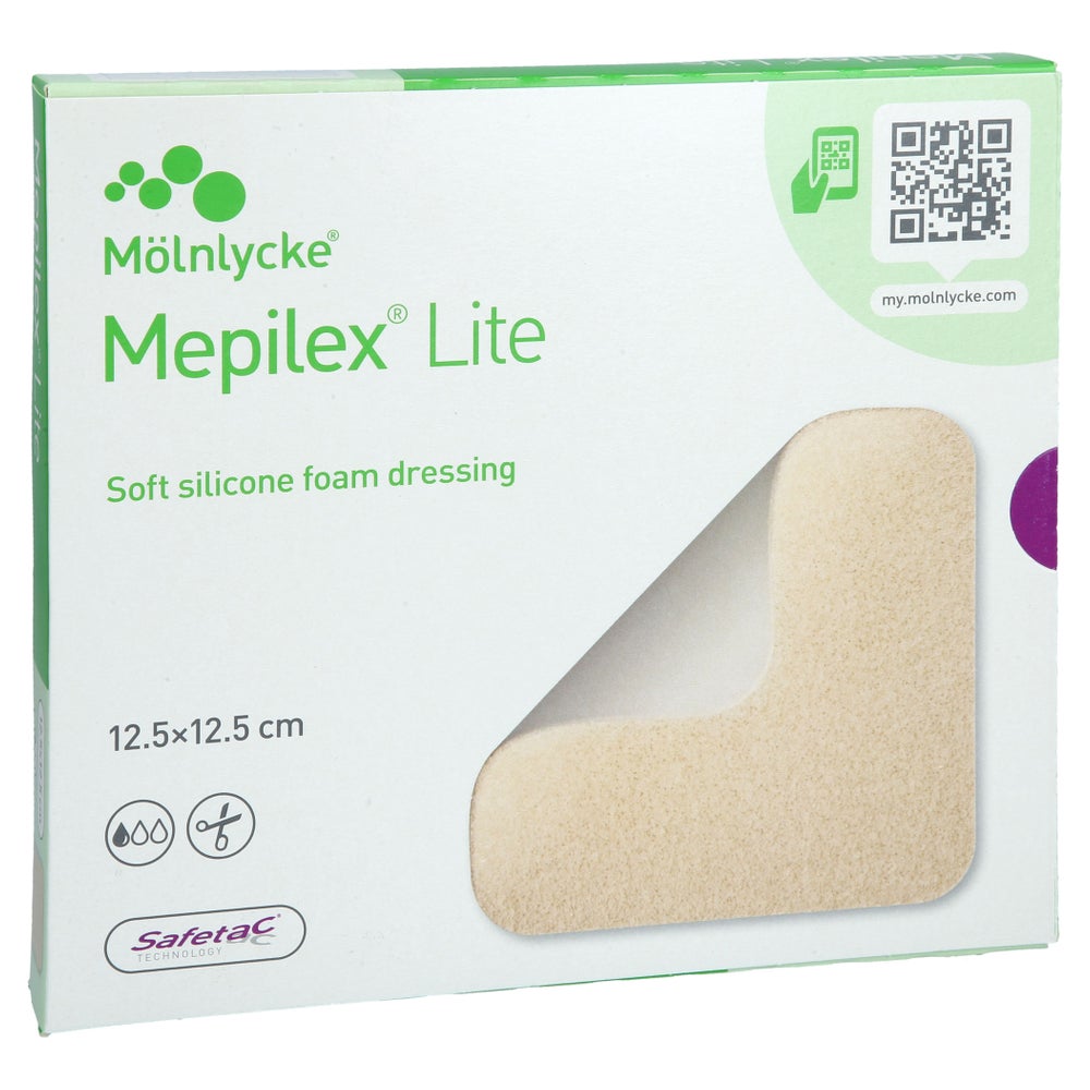 Mepilex Lite Schaumverband 12,5x12,5 Cm Steril 5 St