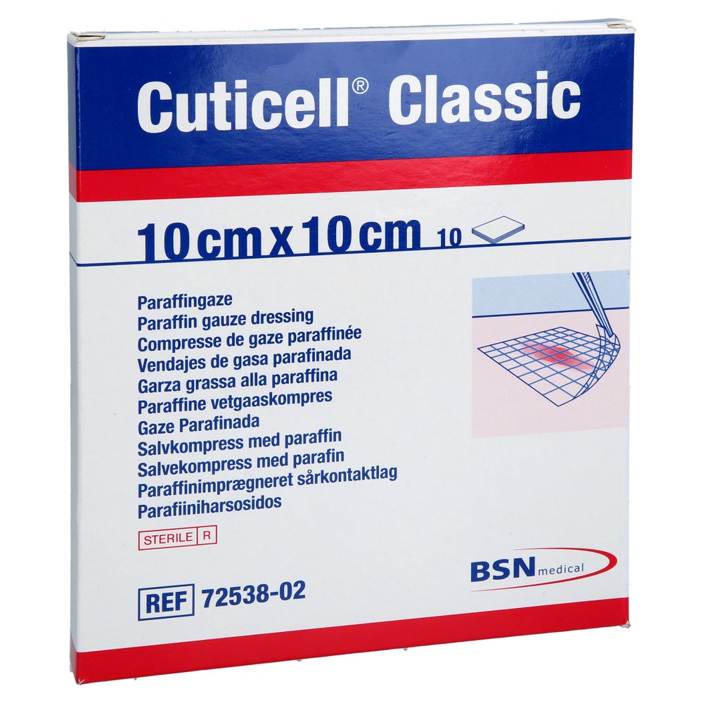 Cuticell Classic Wundgaze 10x10 Cm 10 St