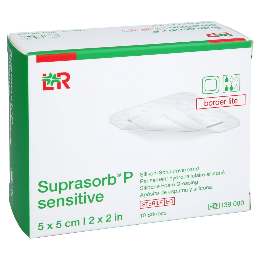 Suprasorb P Sensitive Pu-schaumv.bor.lite 5x5cm 10 St
