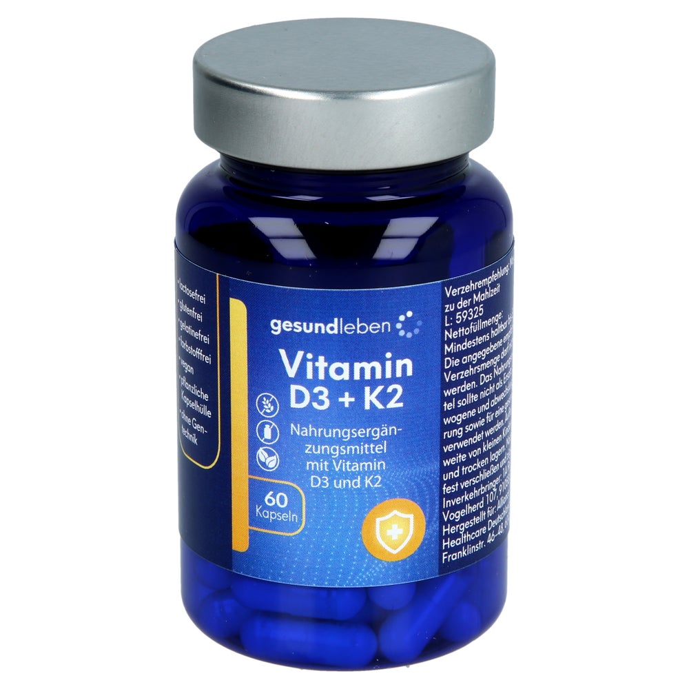 Gesund Leben Vitamin D3+k2 Kapseln 60 St