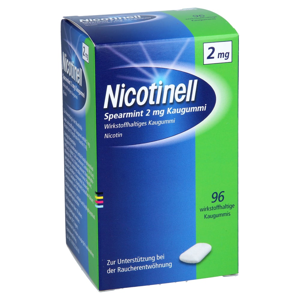 Nicotinell Spearmint 2 Mg Kaugummi 96 St